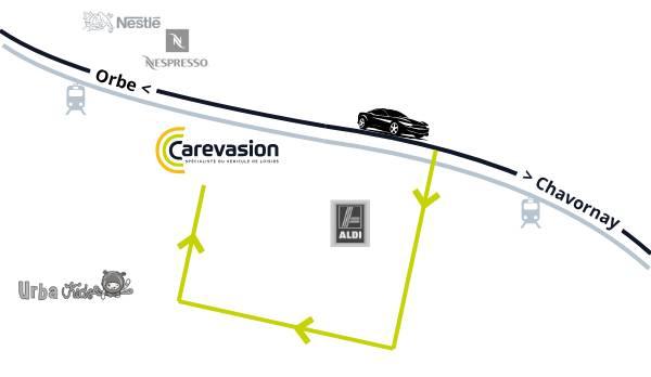 Accès Carevasion à Orbe, le spécialiste du véhicule de loisis