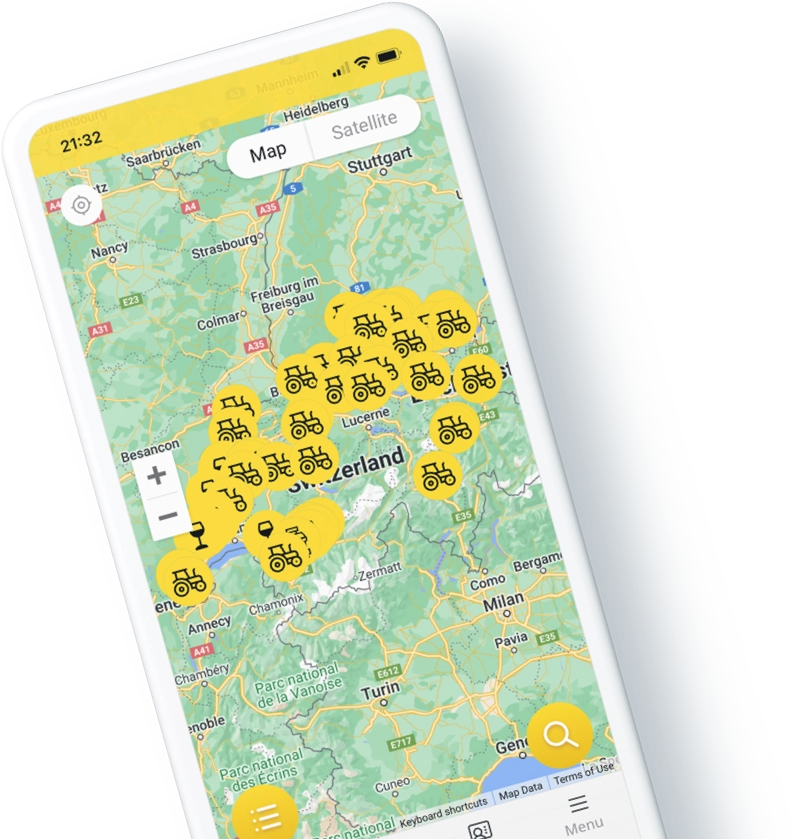 App PlaceToBee pour le camping à la ferme en Suisse