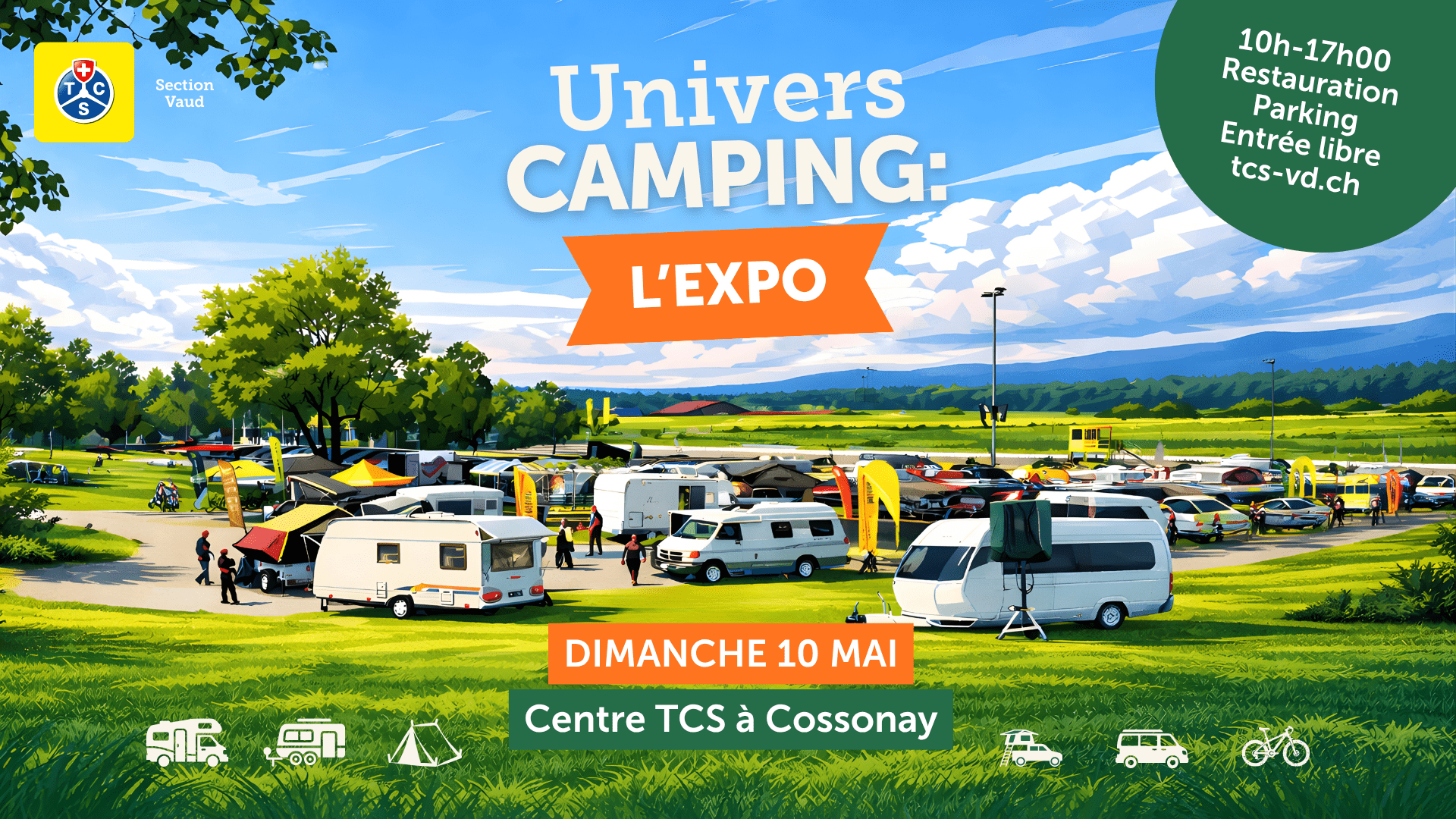 Nous serons présents à Univers Camping le 10 mai 2026